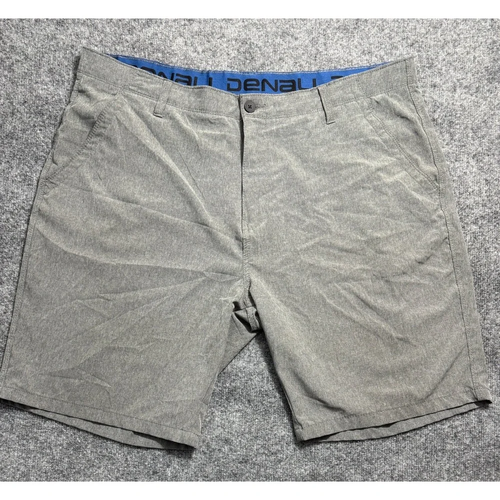 Denali‎ Mens Gray Heathered Hybrid Stretch Performance Shorts Size 40